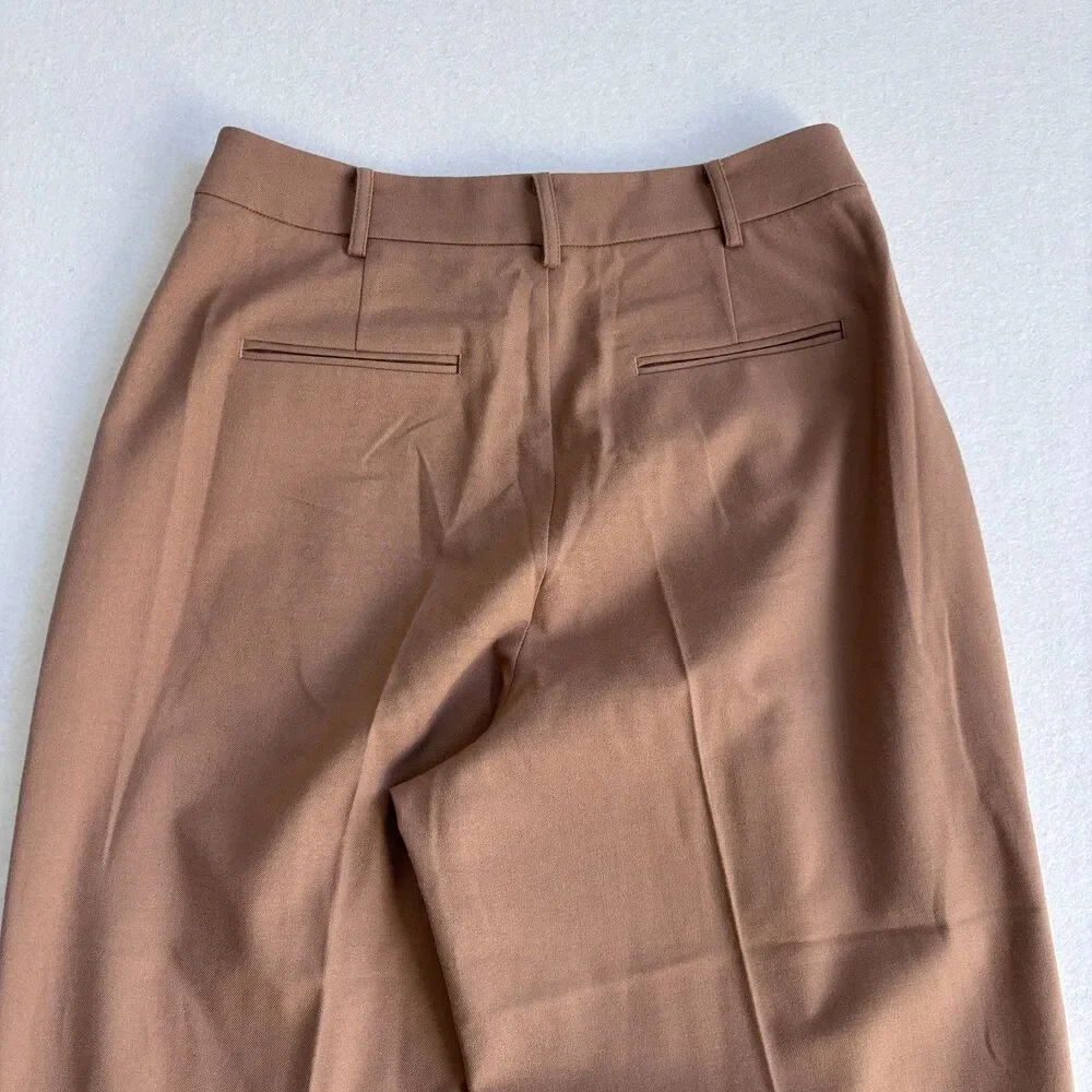 Rails Marnie Trouser Pant Women's 6 Camel Tan Wide Leg Preppy Pleated NWT